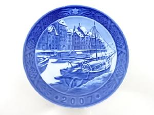 ROYAL COPENHAGEN イヤープレート 2007「Christmas in Nyhavn」(紙箱付)